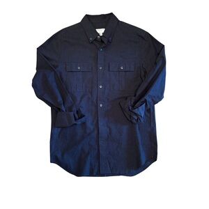 Club Monaco Charcoal Utility Button-Up Shirt